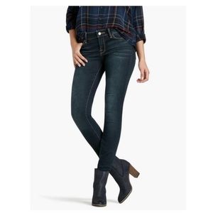 Lucky Brand Charlies Super Skinny Dark Wash Blue Mid Rise Stretchy Jeans 8/29